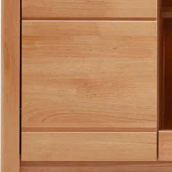 Highboard Vitrinenschrank aus Kernbuche massiv - Amyonta^Wohnen Discount