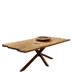 Hingucker Esstisch aus rustikalem Recyclingholz - Nadeles^Wohnen Outlet