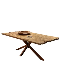 Hingucker Esstisch aus rustikalem Recyclingholz - Nadeles^Wohnen Outlet