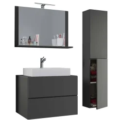 Wohnen Hänge-Badezimmermöbel modern - Luzern (dreiteilig)