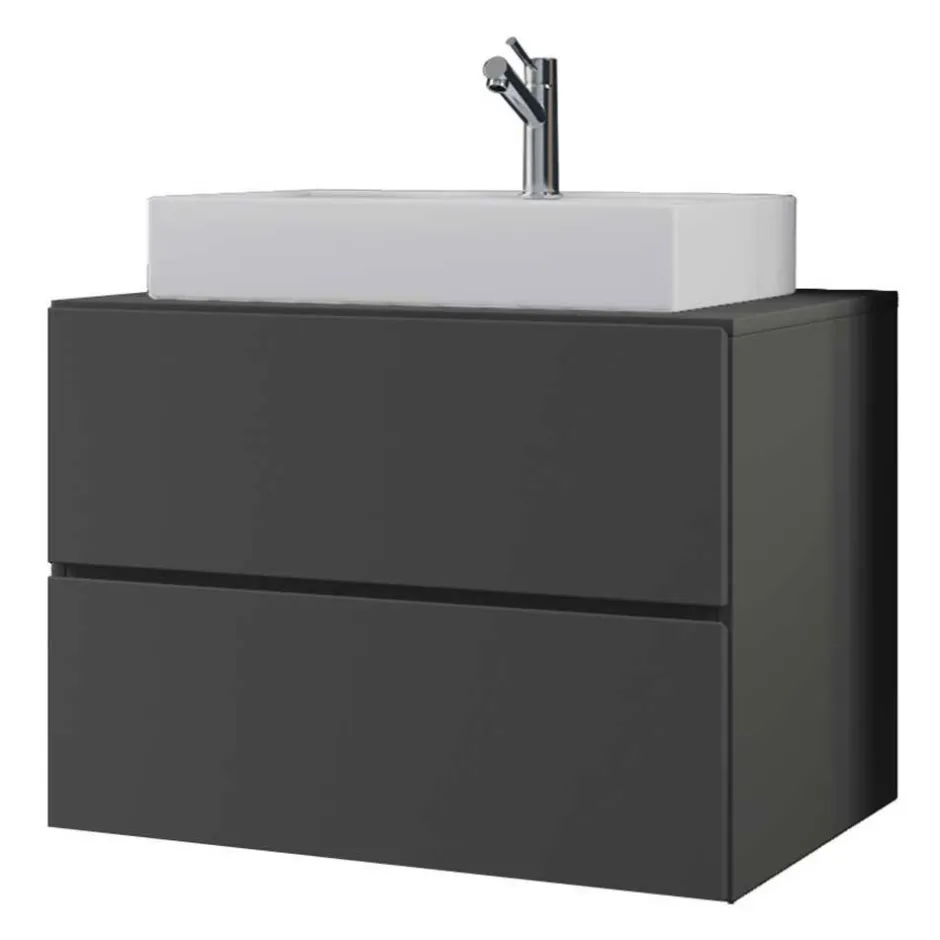 Wohnen Hänge-Badezimmermöbel modern - Luzern (dreiteilig)