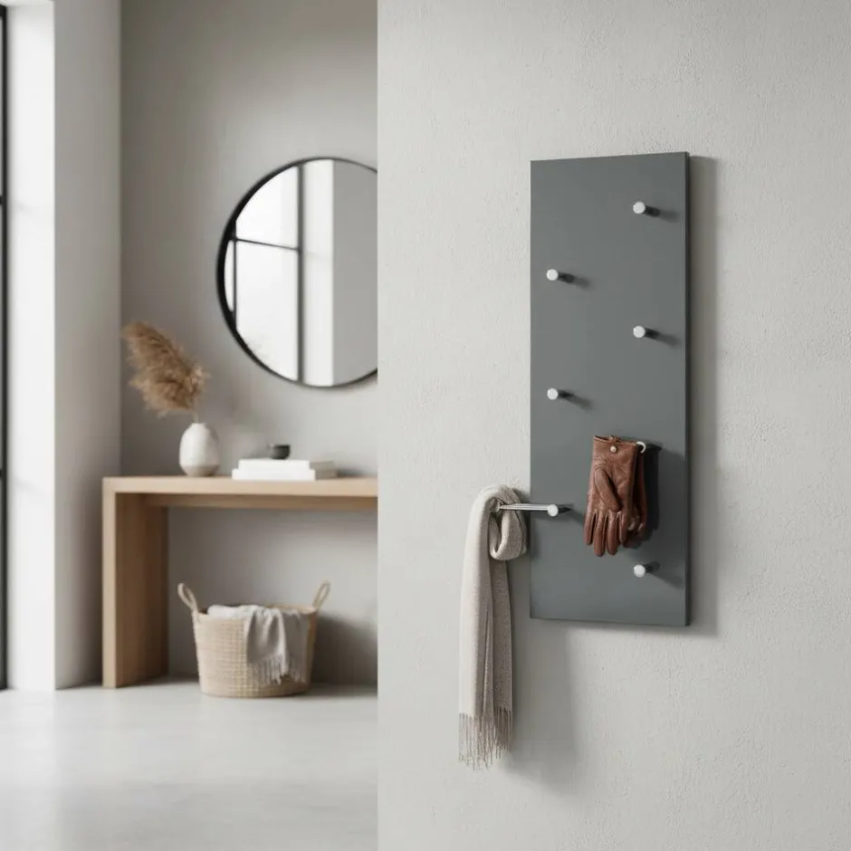 Wohnen Hängegarderobe Gabriella in Grau