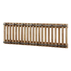 Wohnen Hängegarderobe in Mangoholz Sandfarben - Imparacta