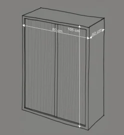 Hänge-Highboard mit Doppeltür - Fredellia^Wohnen