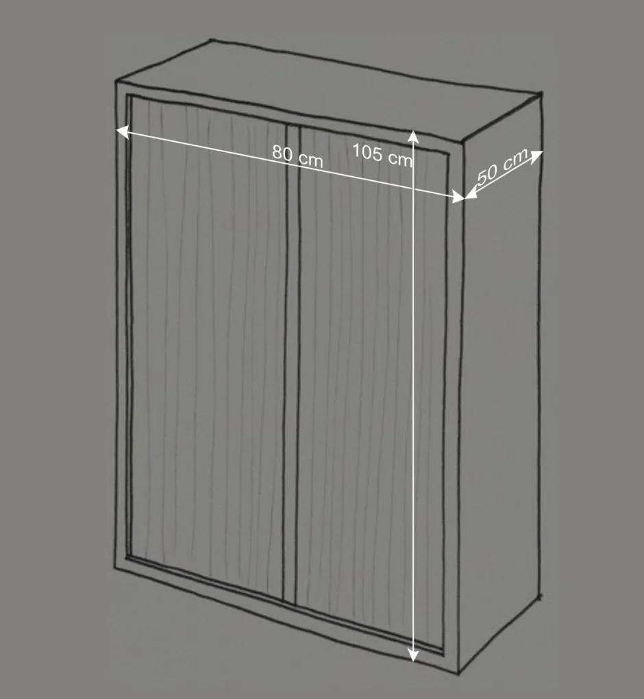 Hänge-Highboard mit Doppeltür - Fredellia^Wohnen