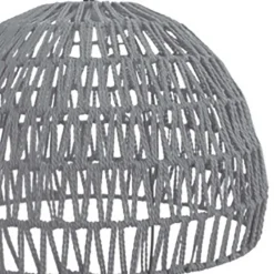 Hängeleuchte aus grauem Kordelgeflecht - Elfrid^Wohnen Online