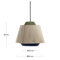 Wohnen Hängeleuchte aus Jute Geflecht - Bagana