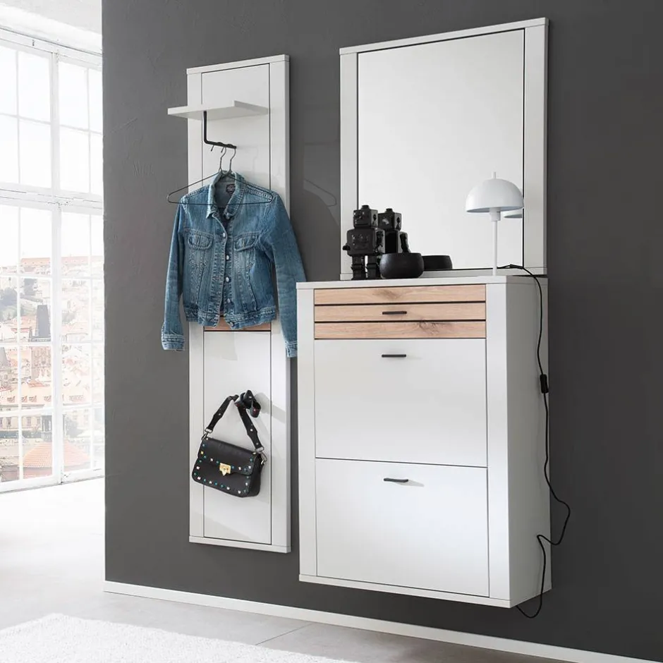 Wohnen Hängende Dielenmöbel im Set - Ballina (dreiteilig)