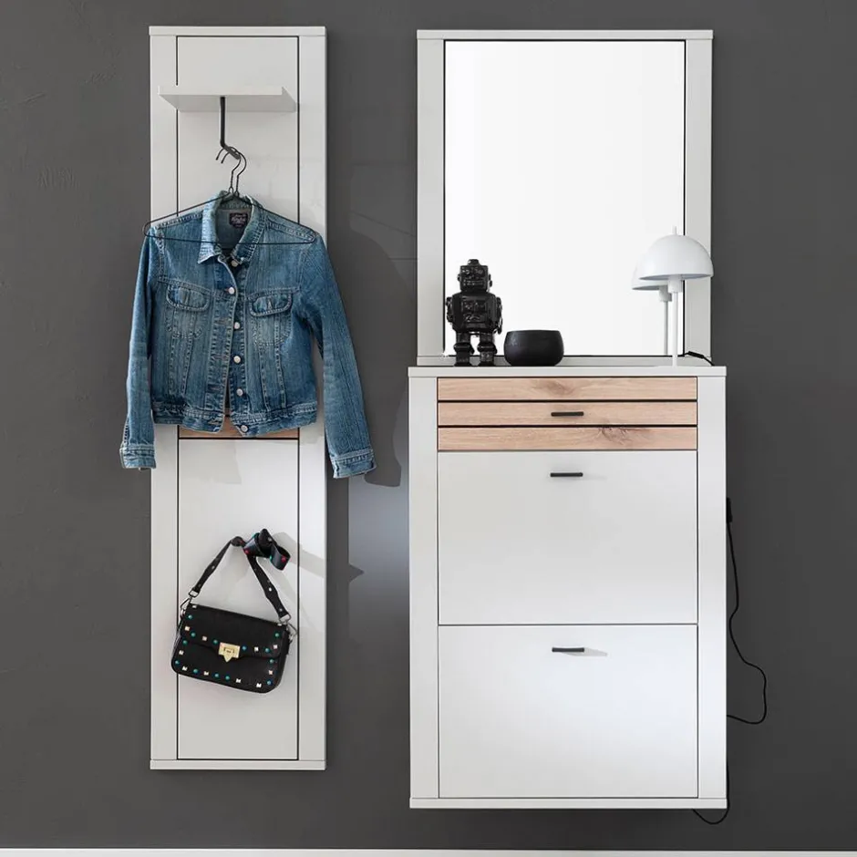 Wohnen Hängende Dielenmöbel im Set - Ballina (dreiteilig)