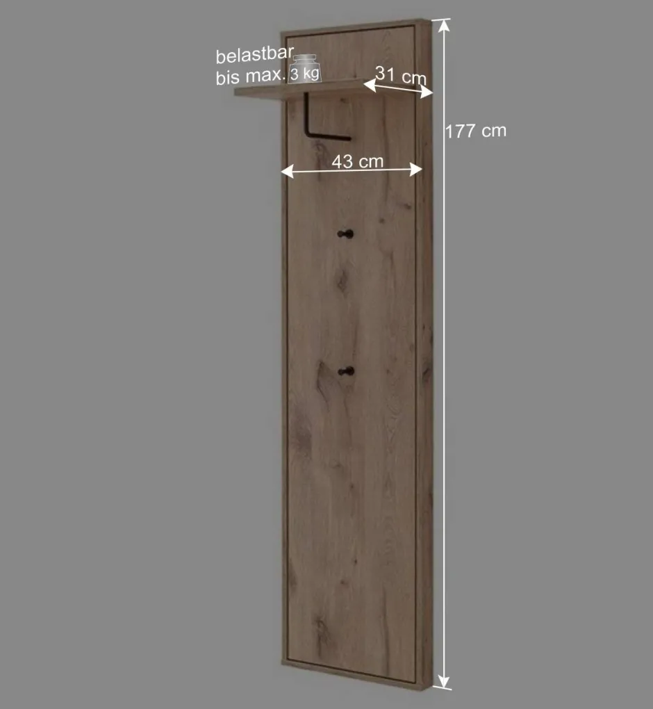 Hängende Dielenmöbel im Set - Vapposia (dreiteilig)^Wohnen Best