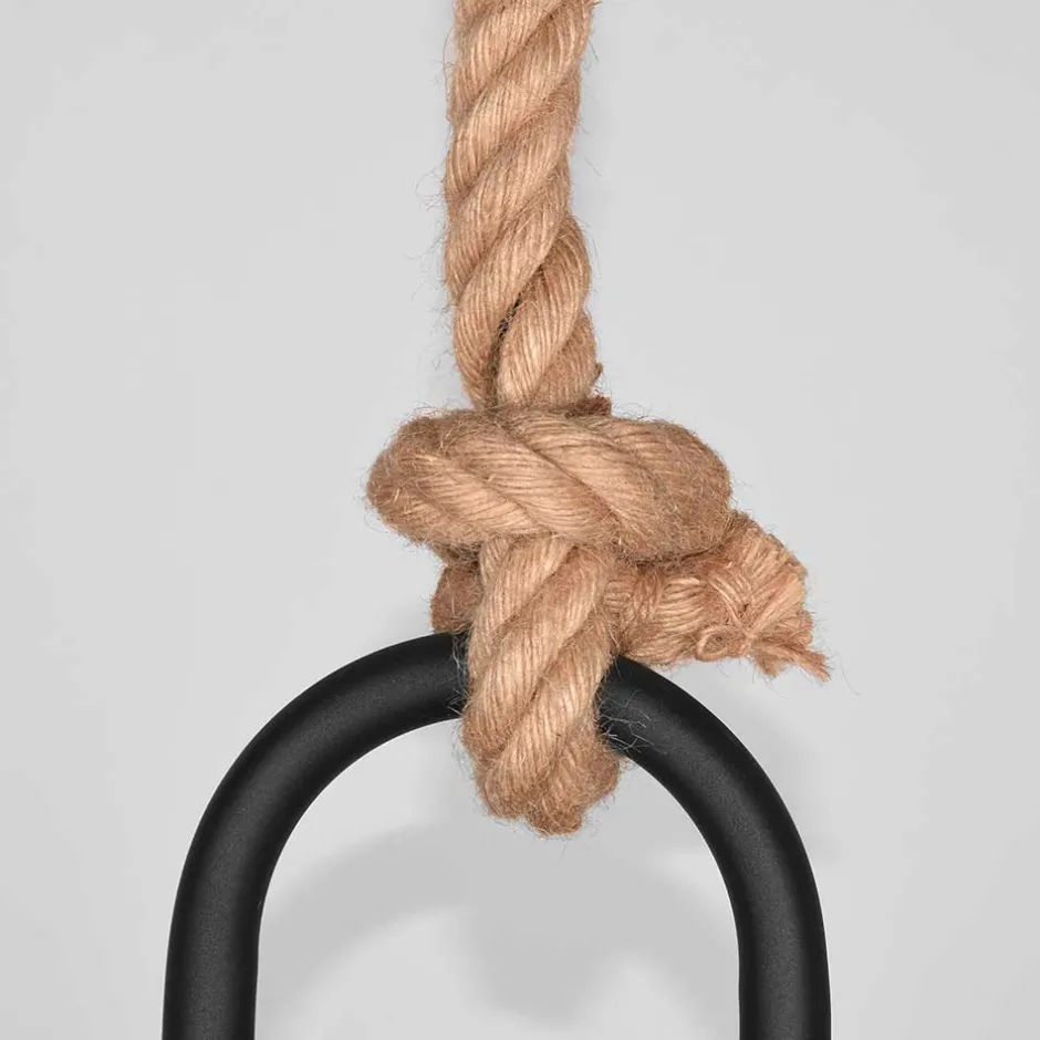 Wohnen Hängende Industrial Lampe in Schwarz Metall - Rock