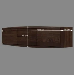 Hängende Kommode aus Nussbaum Massivholz - Amelie^Wohnen