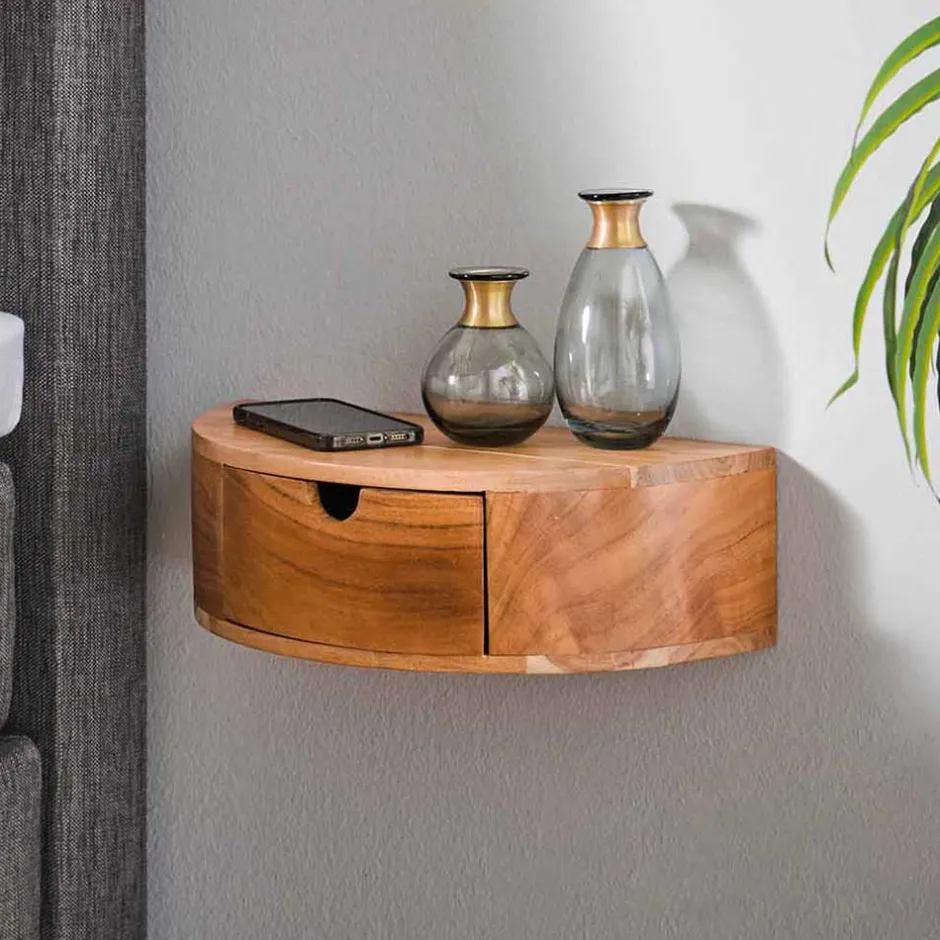 Hängende Nachtkonsole halbrund - Lessia^Wohnen Online