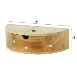 Hängende Nachtkonsole halbrund - Lessia^Wohnen Online