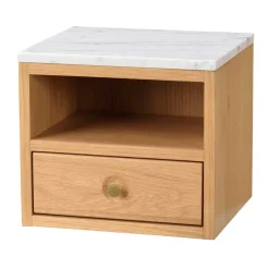 Hängende Nachtkonsole mit Fach & Schublade - Sanyra^Wohnen New