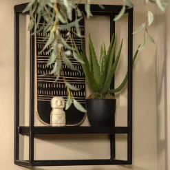 Hängende Regale in Schwarz - Heliawa (2er Set)^Wohnen