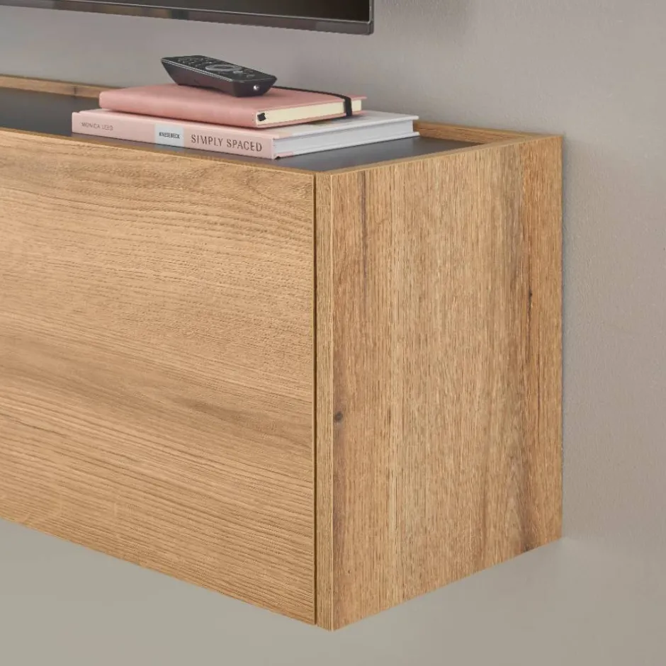 Wohnen Hängende TV Anbauwand Set - Colomania (fünfteilig)