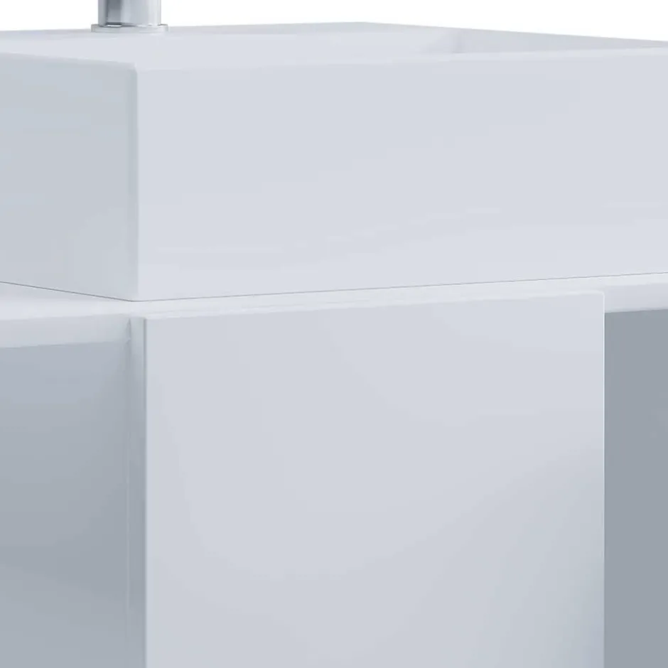 Hängende Waschkommode mit Becken in Weiß - Ziovarica^Wohnen Clearance