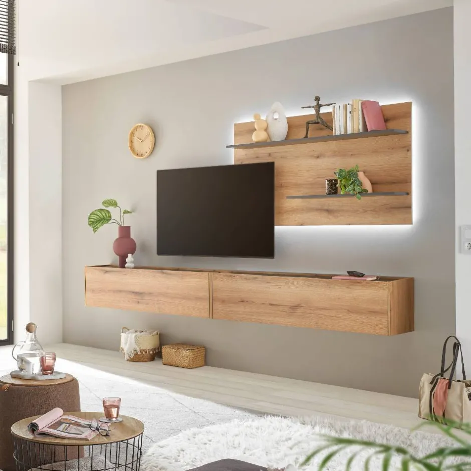 Hängende Wohnwand Möbelset - Colomania (dreiteilig)^Wohnen Hot