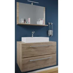 Wohnen Hängender Bad Waschplatz modern - Caleena (zweiteilig)