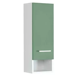 Hängender Badschrank in Grün & Weiß - Loenixa I^Wohnen Discount