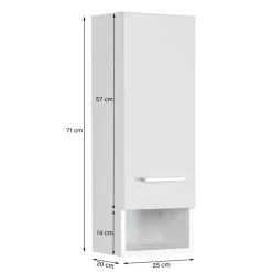 Hängender Badschrank in Grün & Weiß - Loenixa I^Wohnen Discount