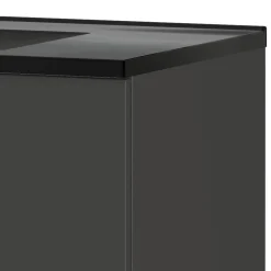 Wohnen Hängender Bad-Waschtisch in Dunkelgrau - Fanito