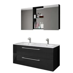 Wohnen Hängender Doppel-Waschplatz Set - Vinkoja (zweiteilig)