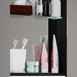 Wohnen Hängender Doppel-Waschplatz Set - Vinkoja (zweiteilig)