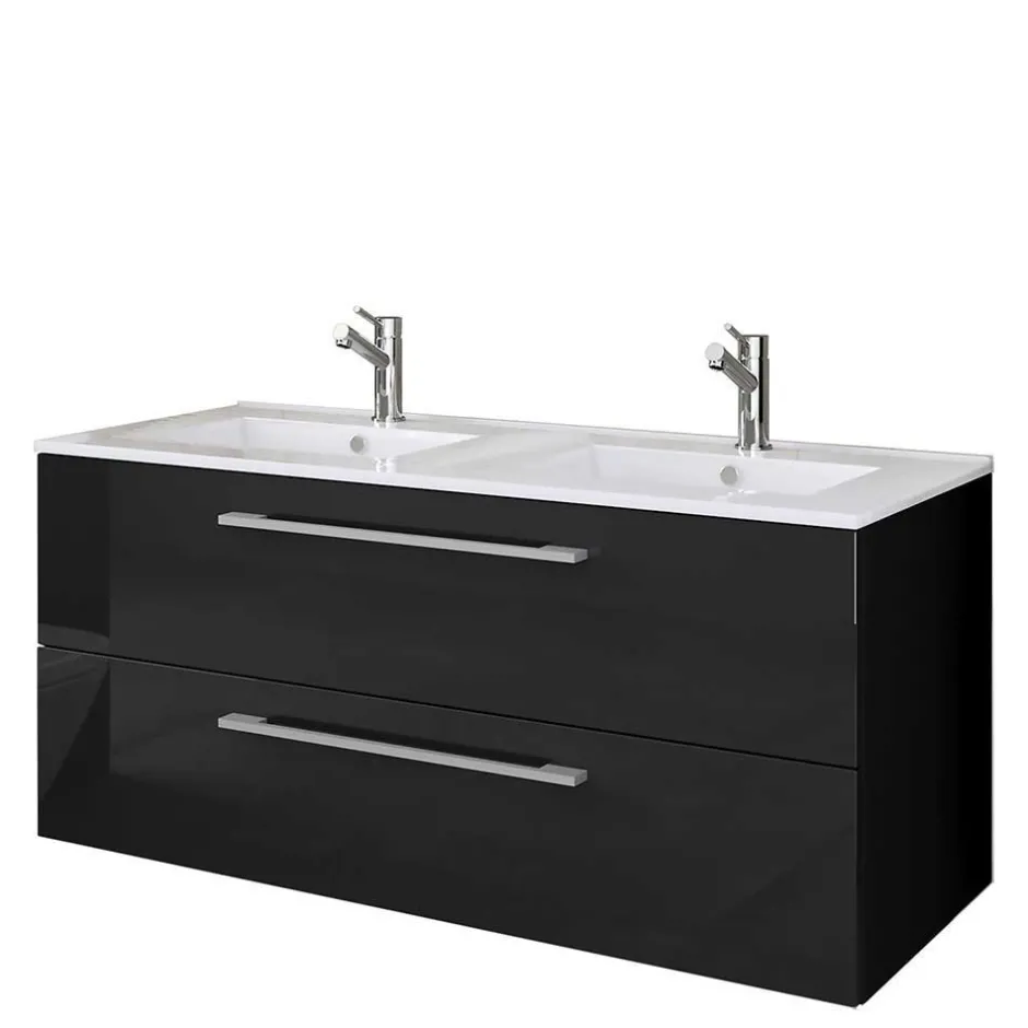 Wohnen Hängender Doppel-Waschplatz Set - Vinkoja (zweiteilig)