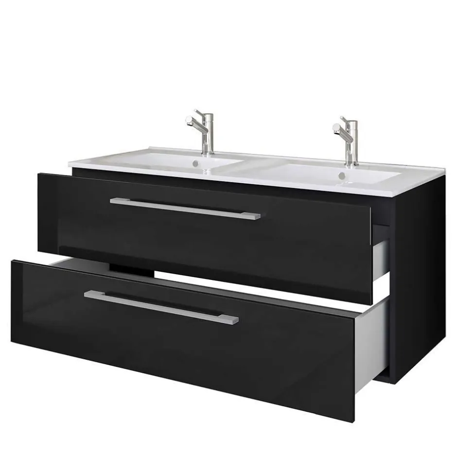 Wohnen Hängender Doppel-Waschplatz Set - Vinkoja (zweiteilig)