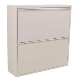 Hängender Schuhschrank in Taupe aus Stahl - Ruven^Wohnen Online