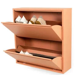 Wohnen Hängender Schuh-Schrank mit zwei Kippfächern - Manty