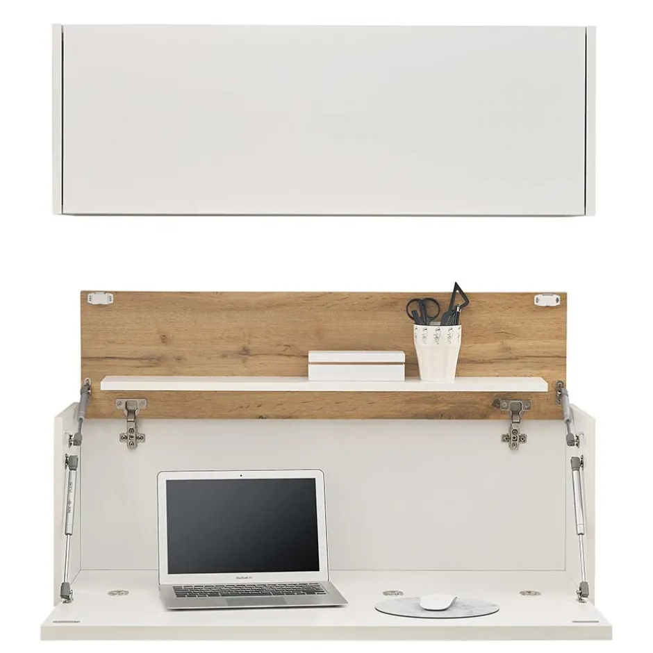 Wohnen Hängender Sekretär und Schrank Set - Nonessia (zweiteilig)