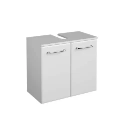 Wohnen Hängender Waschbeckenunterschrank in Weiß - Estateas