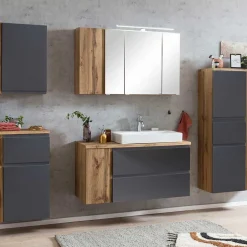 Wohnen Hängender Waschplatz mit Schubladen & Tür - Jambi