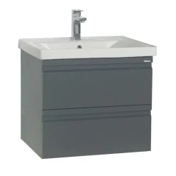 Wohnen Hängender Waschtisch in Anthrazit - Idamoro