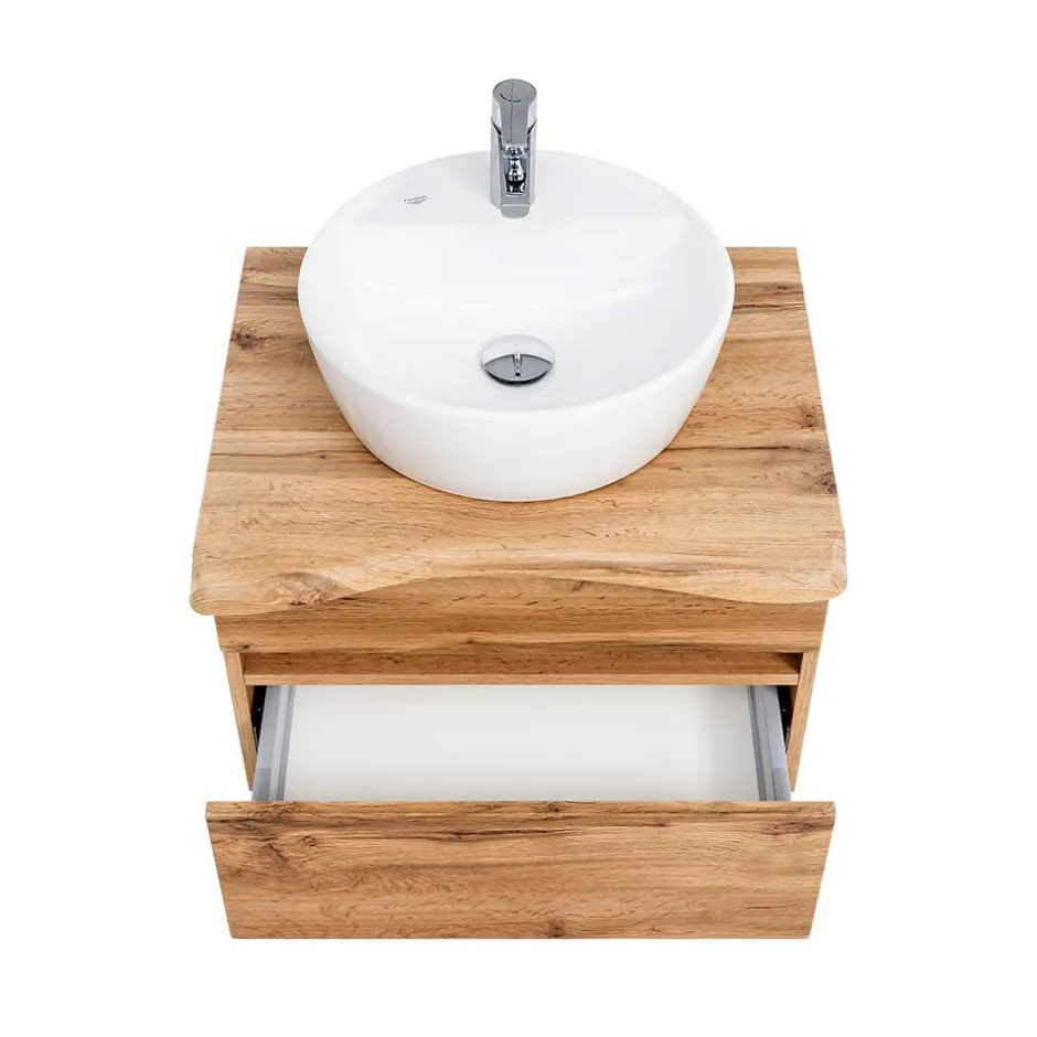 Hängender Waschtisch in Holzoptik - Drumias^Wohnen Hot