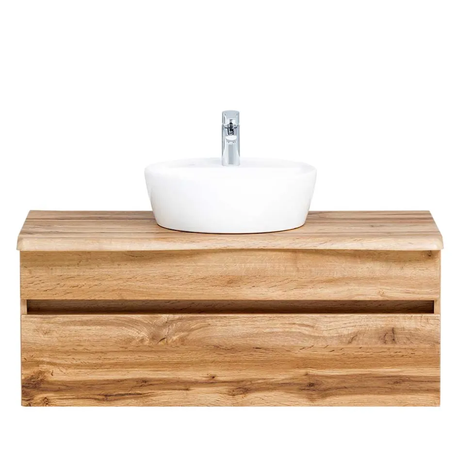 Hängender Waschtisch in Holzoptik - Drumias^Wohnen Hot