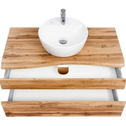 Hängender Waschtisch in Holzoptik - Drumias^Wohnen Hot