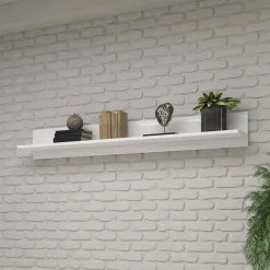 Hängendes Regal in Weiß hochglänzend - Baranoma^Wohnen Discount