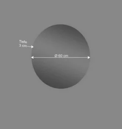 Hängendes Vertiko & runder Spiegel - Point (zweiteilig)^Wohnen New