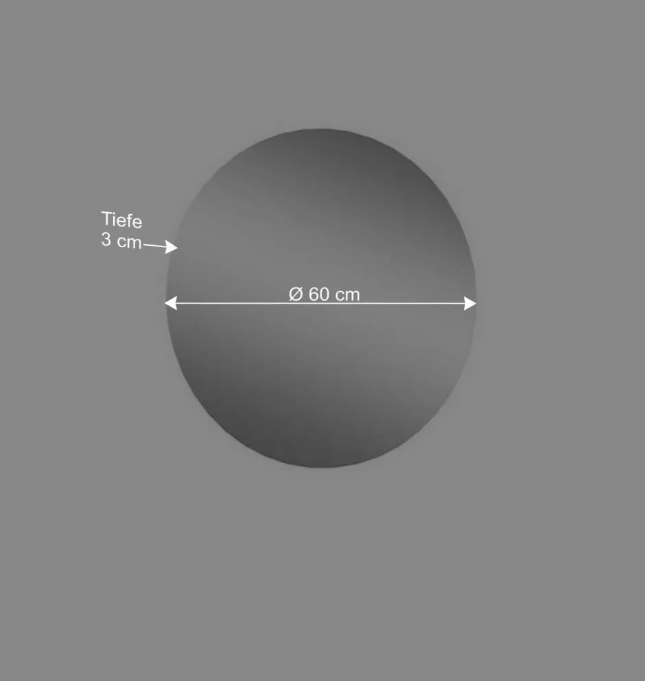 Hängendes Vertiko & runder Spiegel - Point (zweiteilig)^Wohnen New