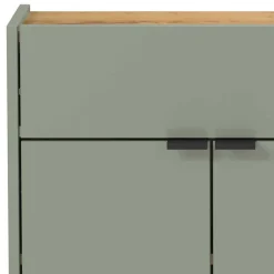 Hängendes Vertiko & runder Spiegel - Point (zweiteilig)^Wohnen New