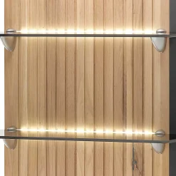 Hängepaneel mit zwei Glasböden & LED Licht - Cruzca^Wohnen Clearance