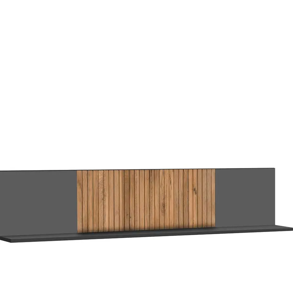 Hängeregal mit Rückwand 183x38x24 cm - Cruzca^Wohnen