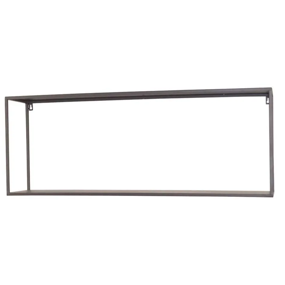 Wohnen Hängeregal Set in Grau - Accaro (zweiteilig)