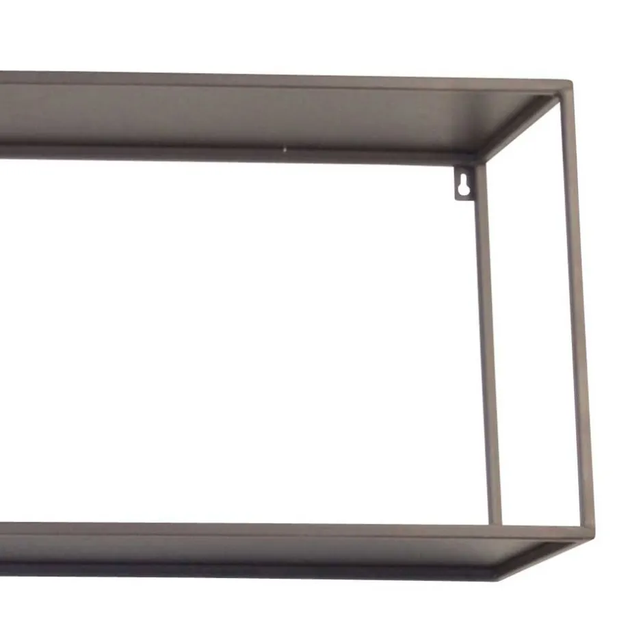 Wohnen Hängeregal Set in Grau - Accaro (zweiteilig)