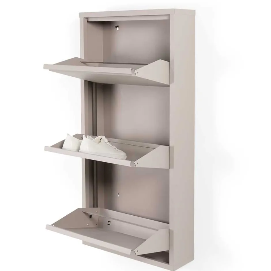 Wohnen Hängeschrank mit drei Schuhklappen - Ruven