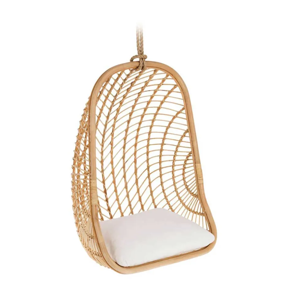 Hängesessel aus Rattan Geflecht - Glacita^Wohnen Outlet
